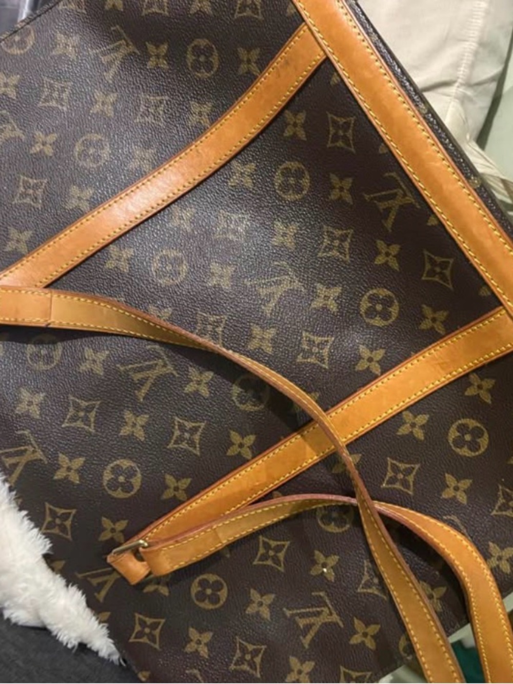 Louis Vuitton Brown Monogram Tote with Vachetta Straps